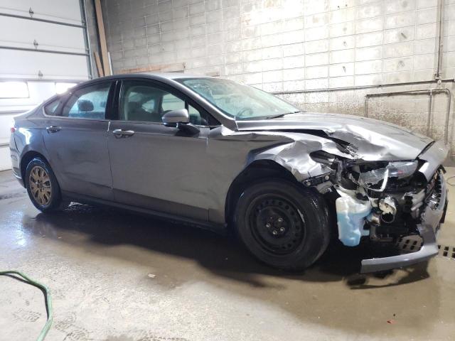 1FA6P0G79E5387835 - 2014 FORD FUSION S GRAY photo 4