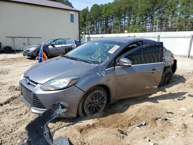 1FADP3J27EL446320 - 2014 FORD FOCUS TITANIUM GRAY photo 1