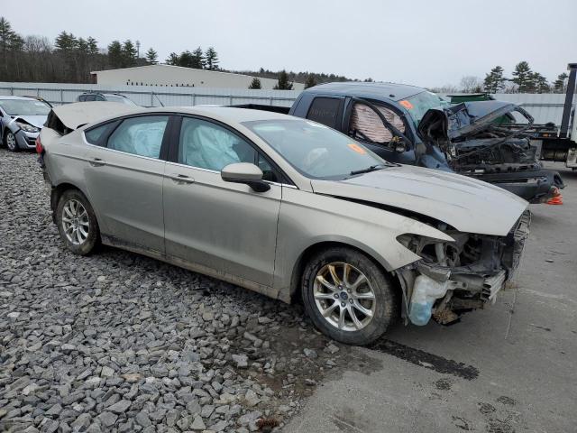 3FA6P0G74FR121945 - 2015 FORD FUSION S GOLD photo 4