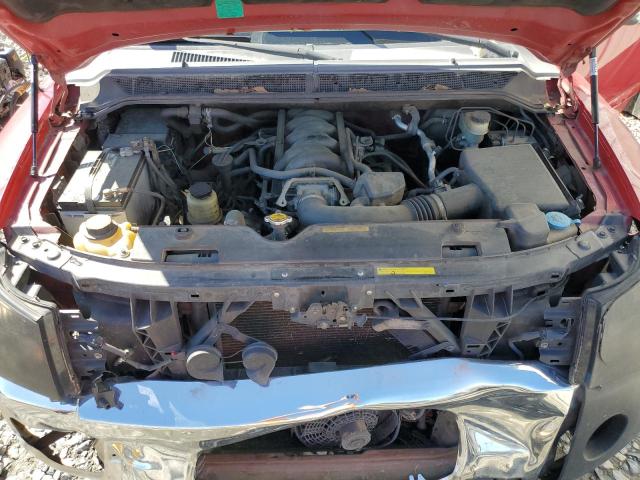 1N6BA06A66N500470 - 2006 NISSAN TITAN XE RED photo 11