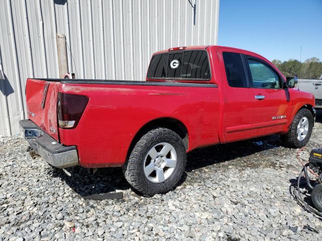 1N6BA06A66N500470 - 2006 NISSAN TITAN XE RED photo 3