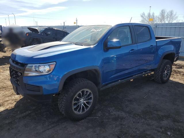 1GCGTEEN1N1318735 - 2022 CHEVROLET COLORADO ZR2 BLUE photo 1