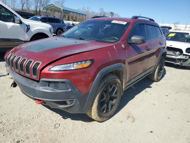 1C4PJMBBXFW615145 - 2015 JEEP CHEROKEE TRAILHAWK RED photo 1