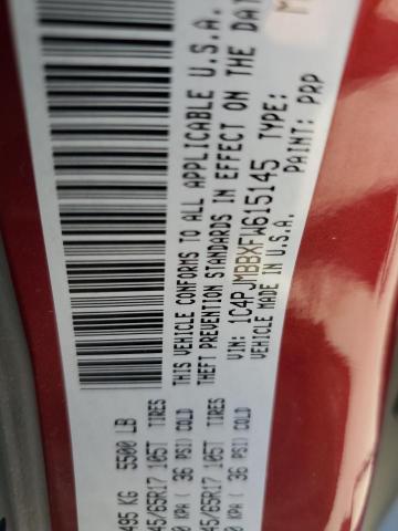 1C4PJMBBXFW615145 - 2015 JEEP CHEROKEE TRAILHAWK RED photo 12