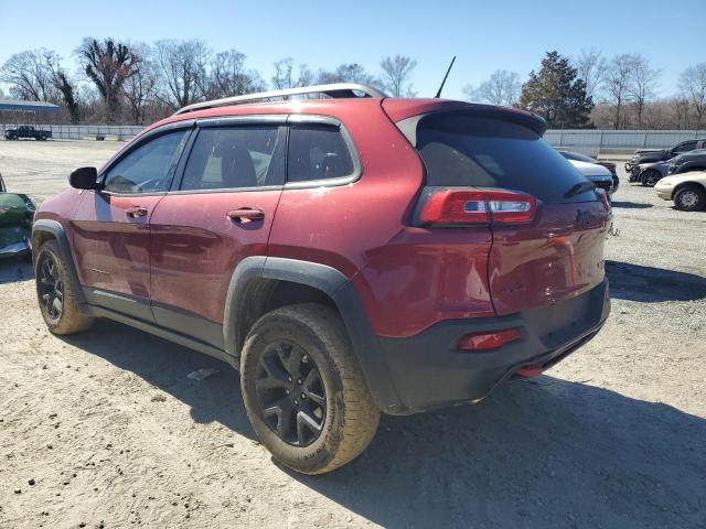 1C4PJMBBXFW615145 - 2015 JEEP CHEROKEE TRAILHAWK RED photo 2