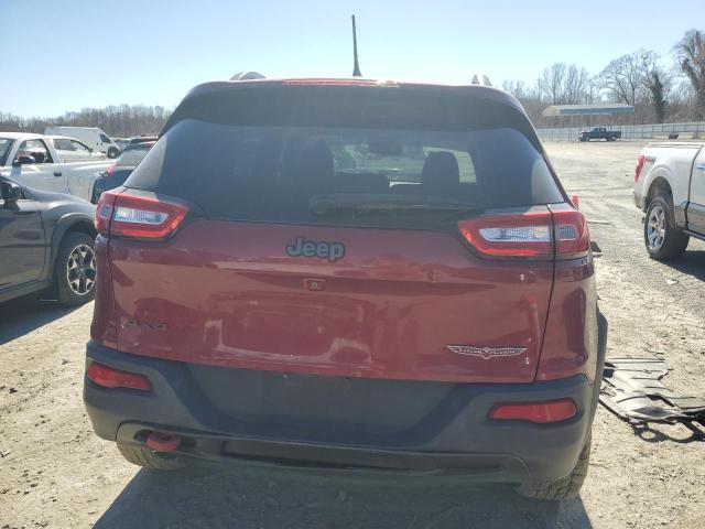 1C4PJMBBXFW615145 - 2015 JEEP CHEROKEE TRAILHAWK RED photo 6