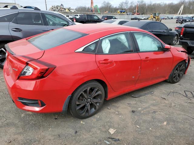 2HGFC2F84KH567922 - 2019 HONDA CIVIC SPORT RED photo 3