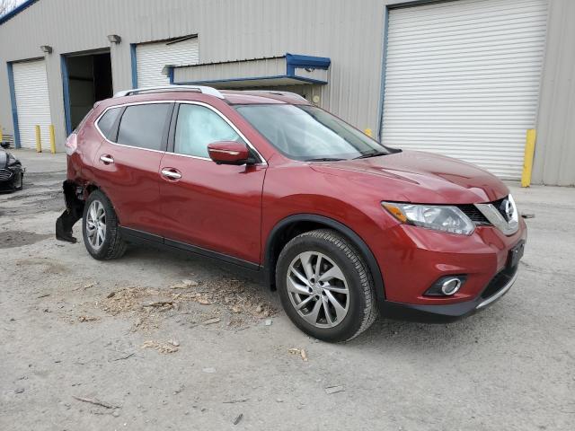 5N1AT2MV0EC861256 - 2014 NISSAN ROGUE S RED photo 4