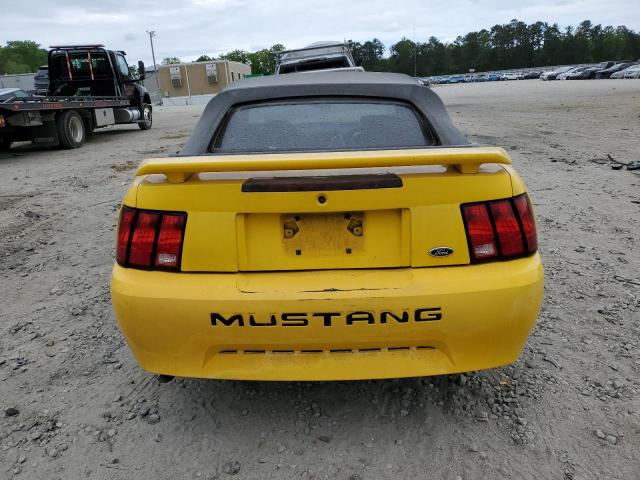 1FAFP44644F188803 - 2004 FORD MUSTANG YELLOW photo 6