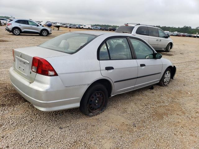 1HGES163X4L023704 - 2004 HONDA CIVIC DX VP SILVER photo 3