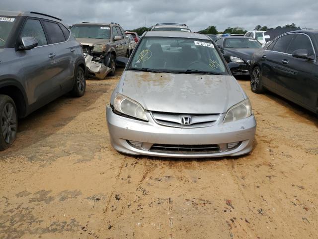 1HGES163X4L023704 - 2004 HONDA CIVIC DX VP SILVER photo 5