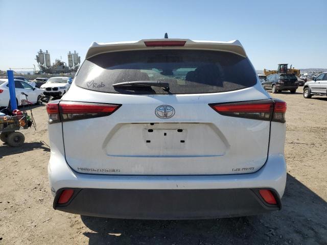 5TDBZRBHXNS188326 - 2022 TOYOTA HIGHLANDER L WHITE photo 6