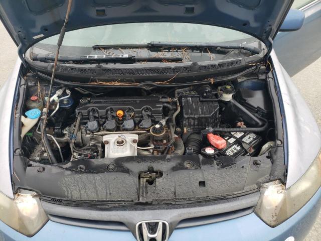 2HGFG126X7H506276 - 2007 HONDA CIVIC LX BLUE photo 11