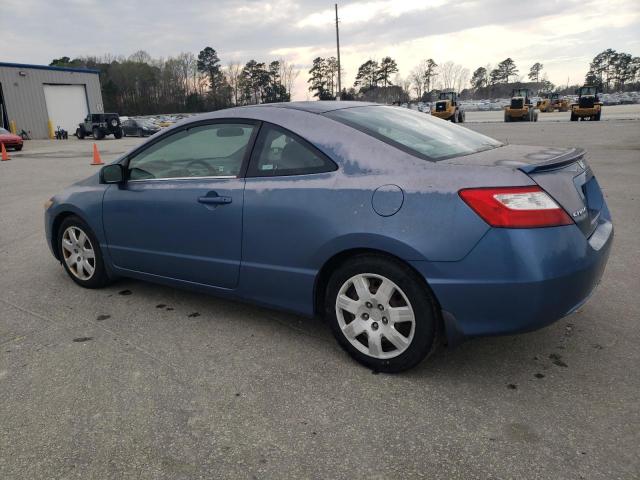 2HGFG126X7H506276 - 2007 HONDA CIVIC LX BLUE photo 2