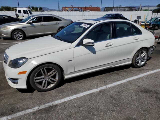 WDDGF4HB8CR219319 - 2012 MERCEDES-BENZ C 250 WHITE photo 1