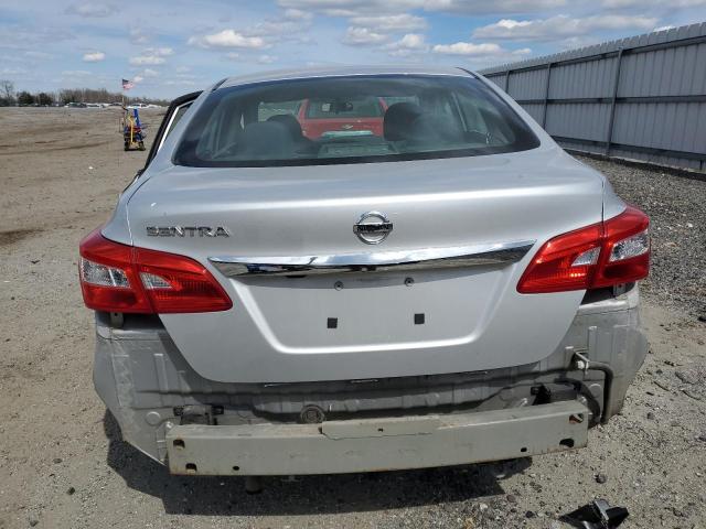 3N1AB7AP8KY227936 - 2019 NISSAN SENTRA S SILVER photo 6