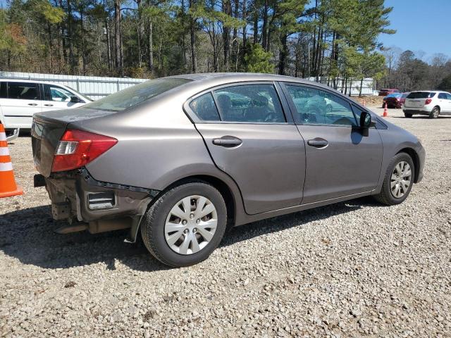 2HGFB2F56CH561033 - 2012 HONDA CIVIC LX GRAY photo 3