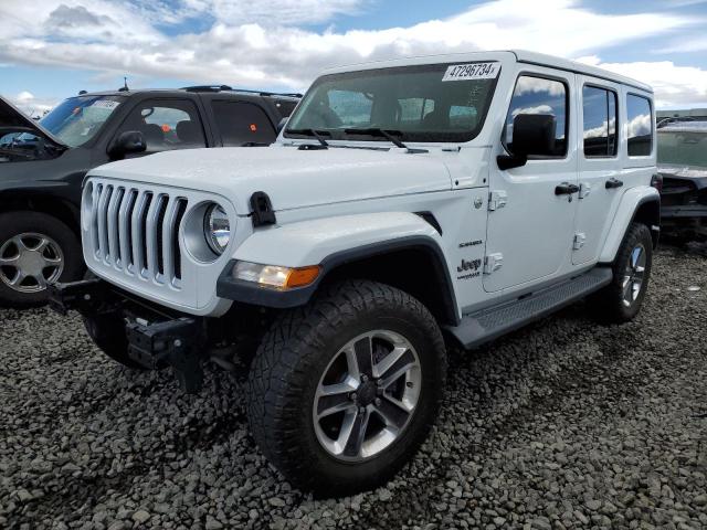 1C4HJXEG3JW247591 - 2018 JEEP WRANGLER U SAHARA WHITE photo 1