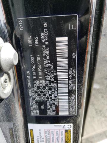 JTEBU5JR1H5410517 - 2017 TOYOTA 4RUNNER SR5/SR5 PREMIUM 黑色 照片 12