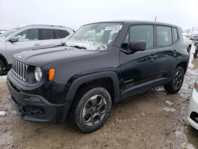 ZACCJBAT3FPB33420 - 2015 JEEP RENEGADE SPORT BLACK photo 1