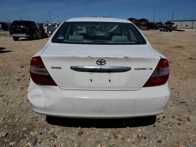 4T1BE32K33U217142 - 2003 TOYOTA CAMRY LE WHITE photo 6