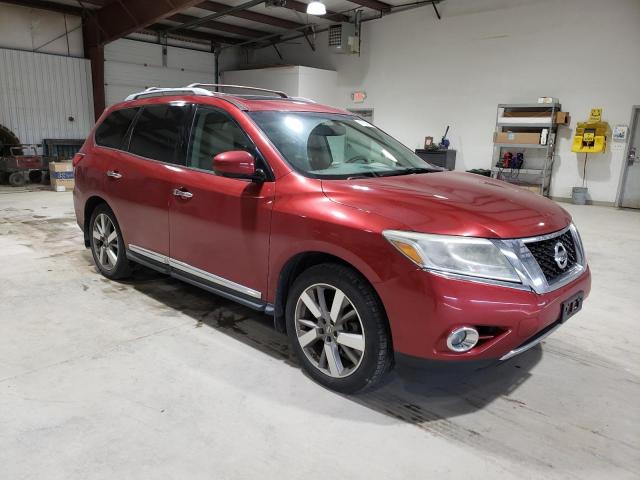 5N1AR2MM8EC692626 - 2014 NISSAN PATHFINDER S RED photo 4