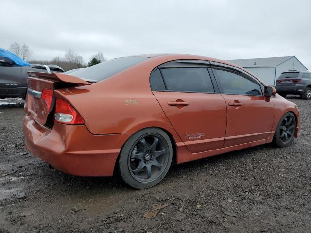 2HGFA55569H703797 - 2009 HONDA CIVIC SI ORANGE photo 3