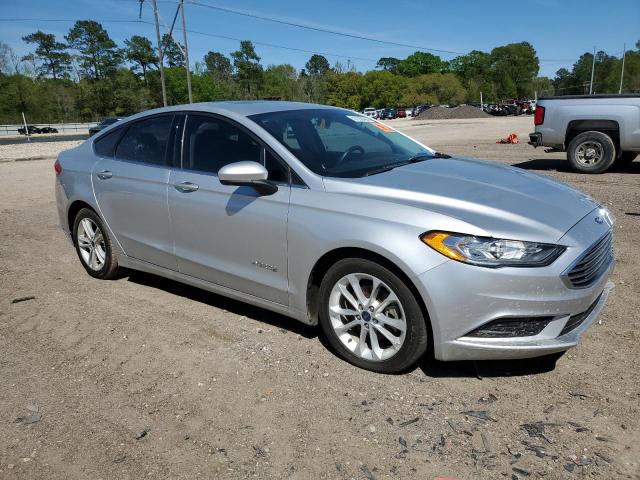 3FA6P0LU3JR102839 - 2018 FORD FUSION SE HYBRID SILVER photo 4