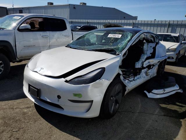 5YJ3E1EA8PF430425 - 2023 TESLA MODEL 3 WHITE photo 1