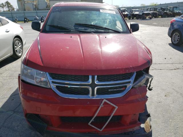 3C4PDCAB6DT728791 - 2013 DODGE JOURNEY SE RED photo 5