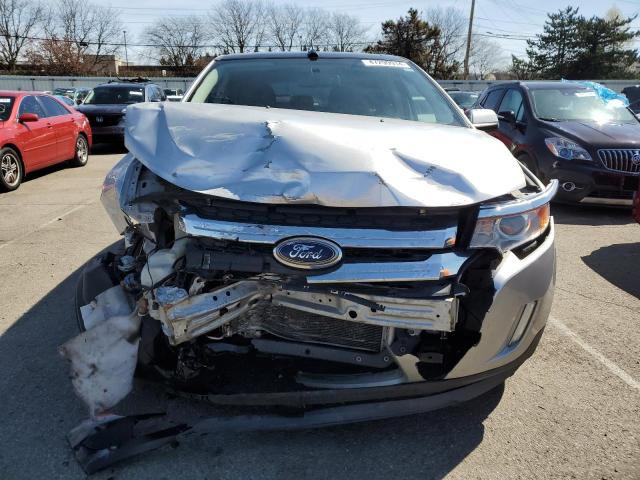 2FMDK3JC7EBB53823 - 2014 FORD EDGE SEL SILVER photo 5