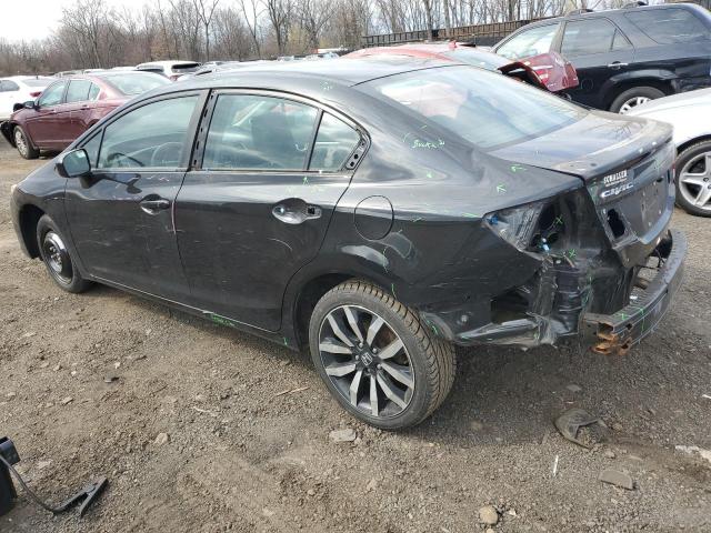 2HGFB2F93FH508989 - 2015 HONDA CIVIC EXL შავი ფოტო 2