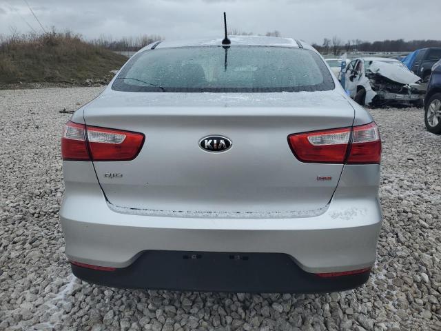 KNADM4A36G6641552 - 2016 KIA RIO LX SILVER photo 6