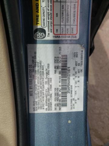 3FAHP0HA4BR271874 - 2011 FORD FUSION SE BLUE photo 12