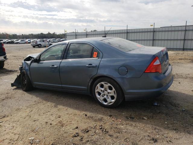 3FAHP0HA4BR271874 - 2011 FORD FUSION SE BLUE photo 2