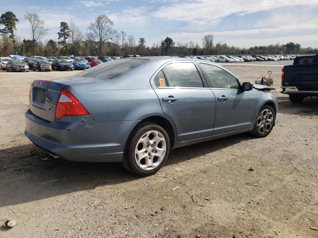 3FAHP0HA4BR271874 - 2011 FORD FUSION SE BLUE photo 3