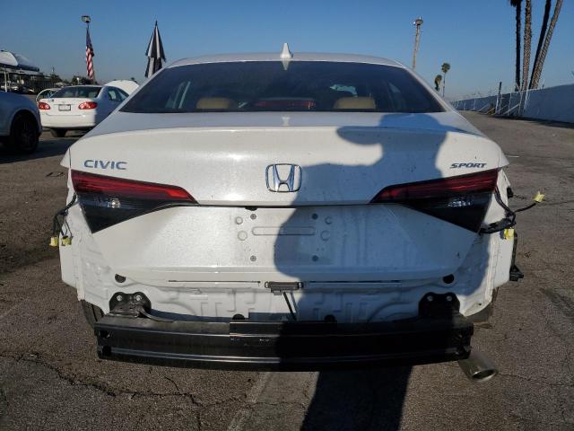 2HGFE2F51NH514681 - 2022 HONDA CIVIC SPORT WHITE photo 6