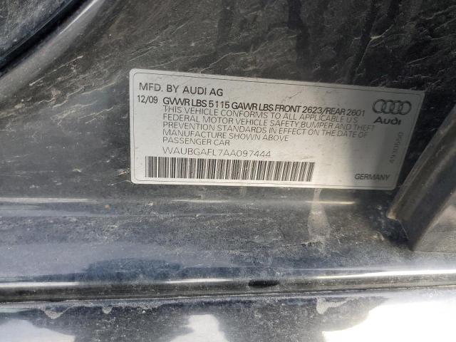 WAUBGAFL7AA097444 - 2010 AUDI S4 PREMIUM PLUS BLACK photo 12