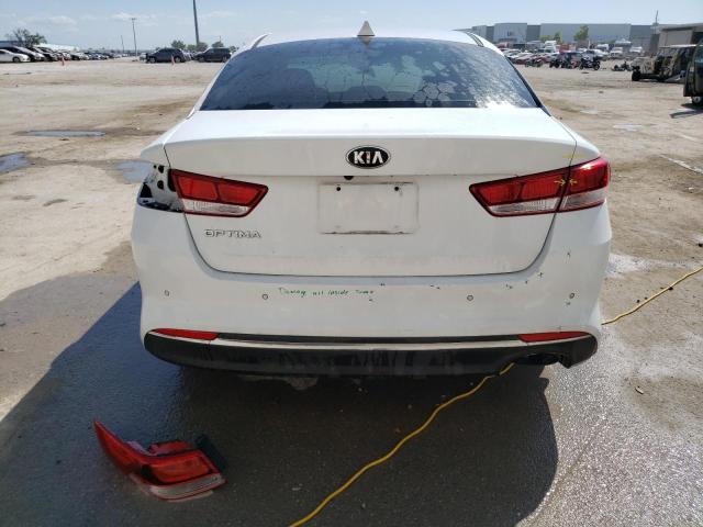 5XXGT4L35JG252586 - 2018 KIA OPTIMA LX WHITE photo 6