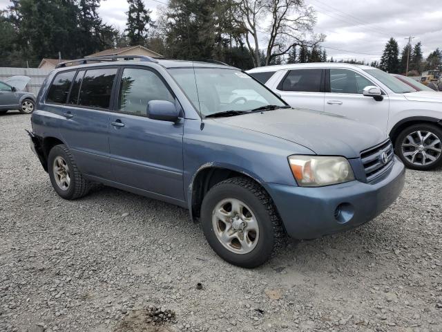 JTEDD21A360147720 - 2006 TOYOTA HIGHLANDER BLUE photo 4