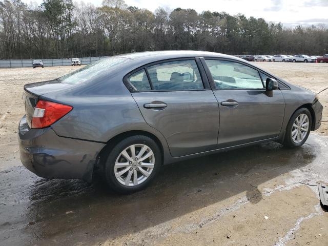 19XFB2F83CE069306 - 2012 HONDA CIVIC EX GRAY photo 3