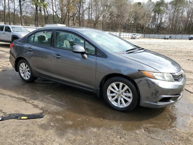 19XFB2F83CE069306 - 2012 HONDA CIVIC EX GRAY photo 4