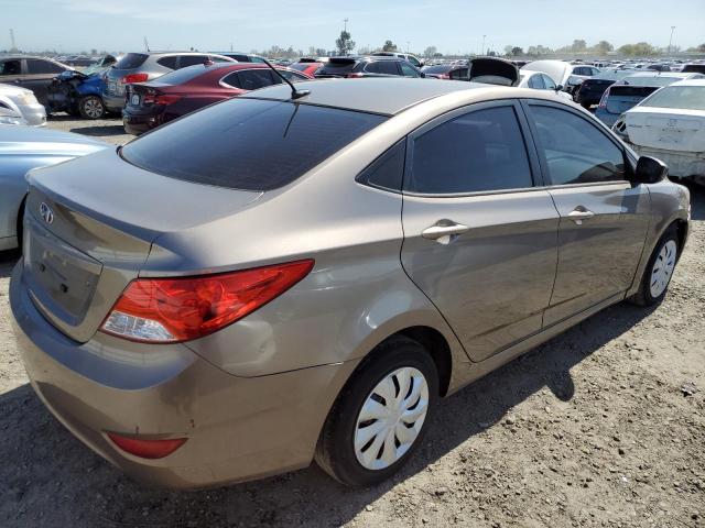 KMHCT4AE3EU744175 - 2014 HYUNDAI ACCENT GLS GRAY photo 3