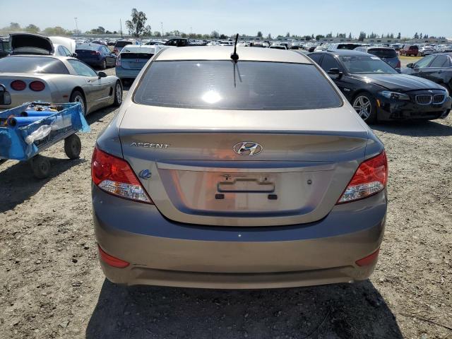 KMHCT4AE3EU744175 - 2014 HYUNDAI ACCENT GLS GRAY photo 6