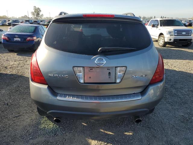 JN8AZ08W56W520806 - 2006 NISSAN MURANO SL GRAY photo 6