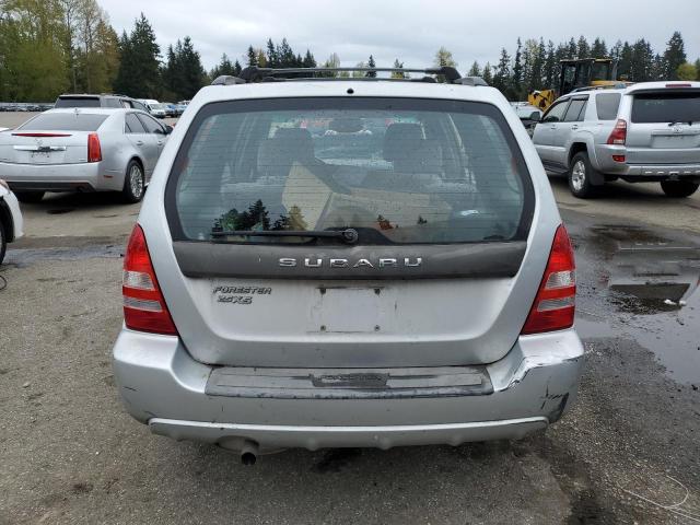 JF1SG65655H732188 - 2005 SUBARU FORESTER 2.5XS SILVER photo 6