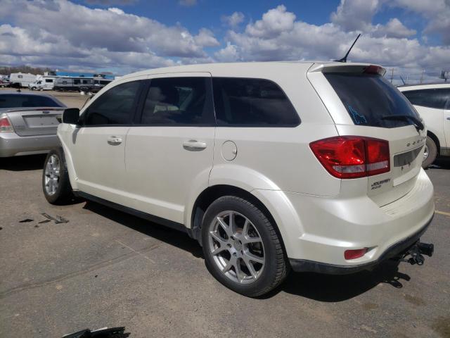 3C4PDDEG7DT642899 - 2013 DODGE JOURNEY R/T WHITE photo 2