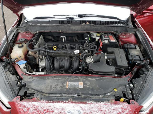 1FA6P0H77F5110889 - 2015 FORD FUSION SE RED photo 11