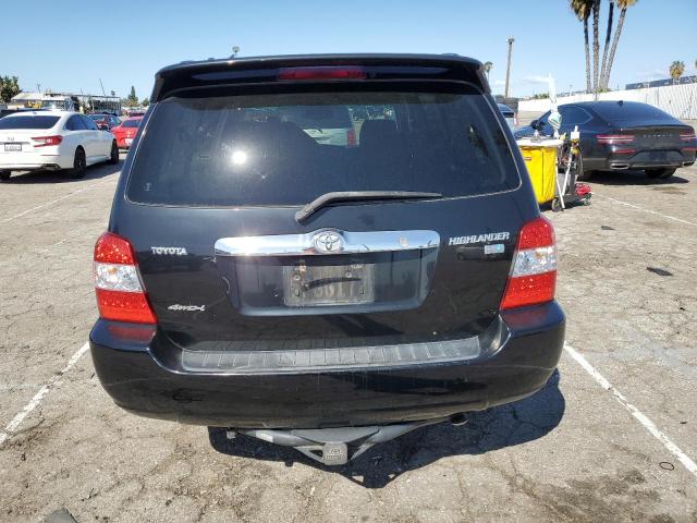 JTEEW21A660010219 - 2006 TOYOTA HIGHLANDER HYBRID BLACK photo 6