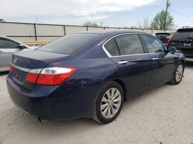 1HGCR2F73EA213563 - 2014 HONDA ACCORD EX BLUE photo 3